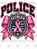 Police Breast Cancer Awareness Digital Design