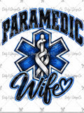 Blue Paramedic Wife Digital Design