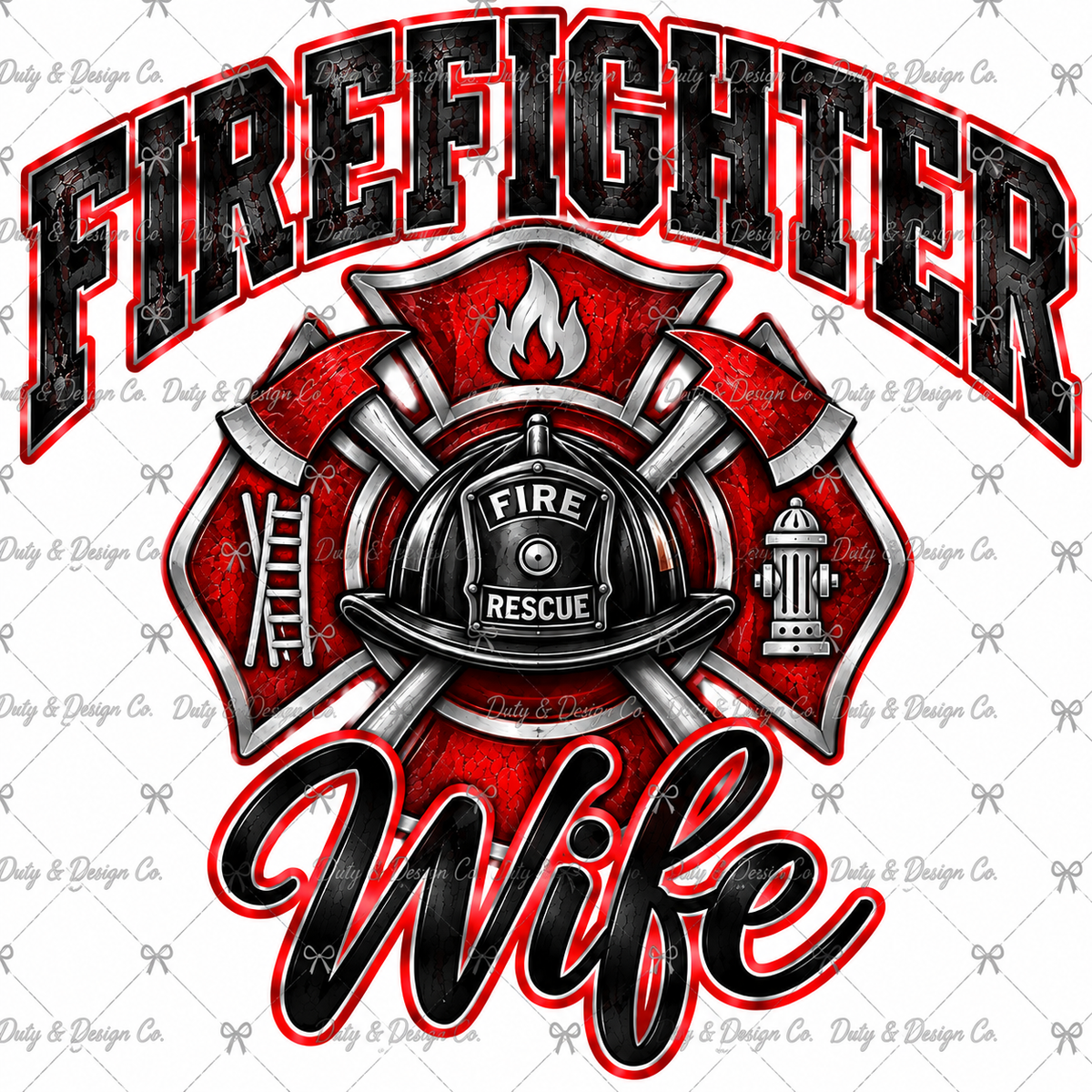 Firefighter Wife Digital Design