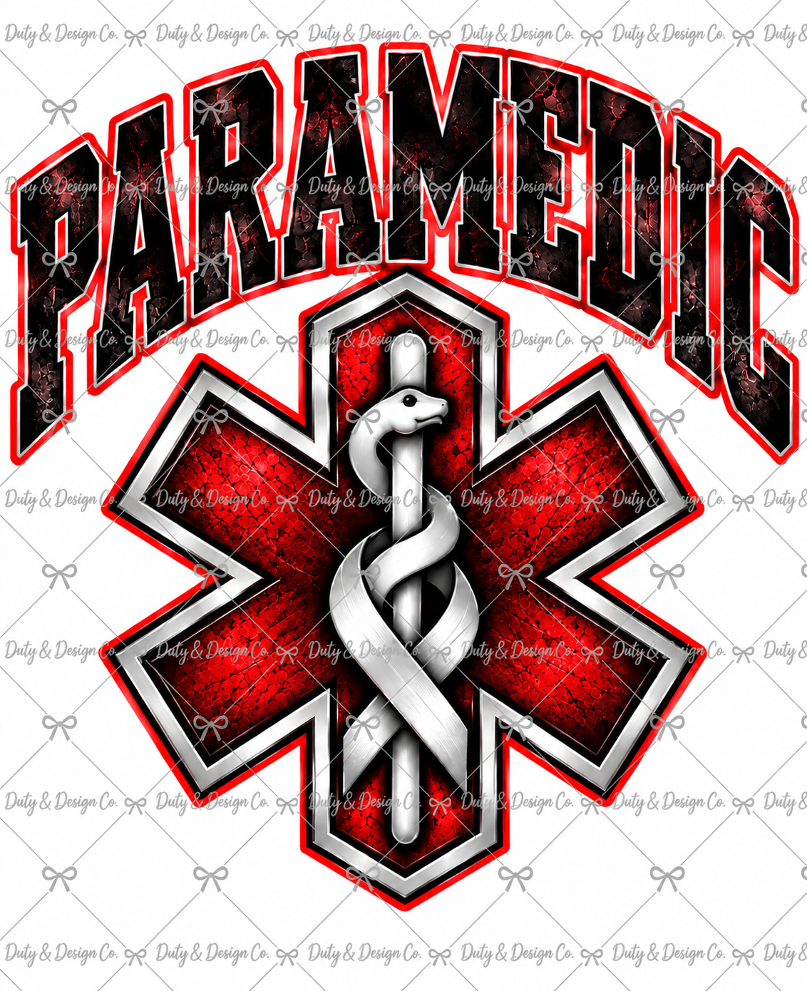 Red Paramedic Digital Design