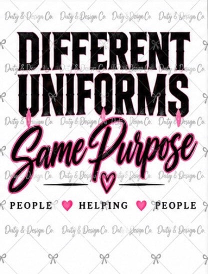 Different Uniform, Same Purpose Digital Design