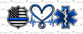 Badge, Heart & Life (white) Digital Design